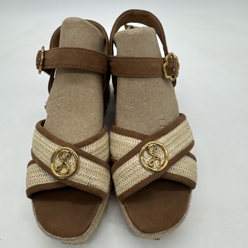 Sam And Libby Sandals Wedges Brown Size‎ 7